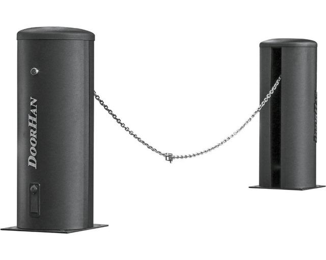 Комплект цепного шлагбаума Chain-barrier15-base. В составе: Шлагбаум цепной Chain-barrier(Slave)-PRO, Шлагбаум цепной Chain-barrier(Master)-PRO, Цепь 15,5 метров для Chain-barrier (DOORHAN)